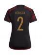Ženski Nogometna dresi replika Nemčija Antonio Rudiger #2 Gostujoči SP 2022 Kratek rokav